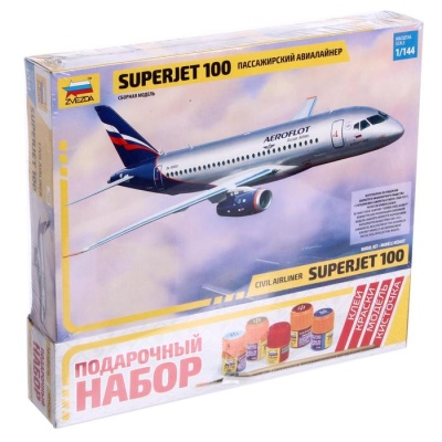 Сборная модель «Самолёт SuperJet 100»