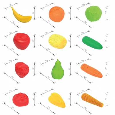 Набор «Фрукты, овощи», 13 предметов