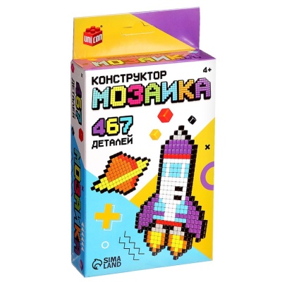 Конструктор мозаика «Pixi. Космос», 467 деталей