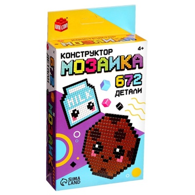 Конструктор мозаика «Pixi. Печенька», 672 детали