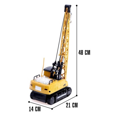 Кран радиоуправляемый «Стройка», подвижная стрела, работает от аккумулятора