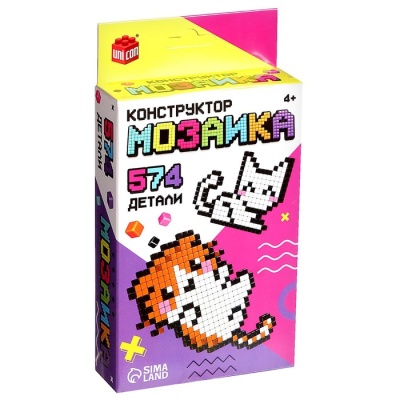 Конструктор мозаика «Pixi. Котики», 574 детали